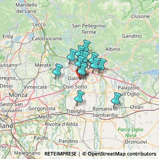 Mappa Via G.Cariani, 24044 Dalmine BG, Italia (7.46429)