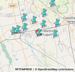 Mappa Via Risorgimento, 35019 Tombolo PD, Italia (3.61818)