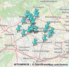 Mappa Via Risorgimento, 35019 Tombolo PD, Italia (10.331)