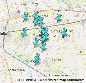 Mappa Via Risorgimento, 35019 Tombolo PD, Italia (1.33588)