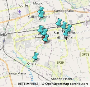 Mappa Via Risorgimento, 35019 Tombolo PD, Italia (1.49083)