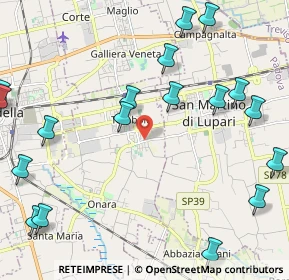 Mappa Via Risorgimento, 35019 Tombolo PD, Italia (2.9455)