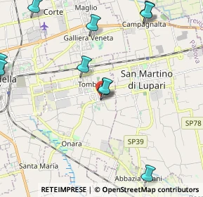 Mappa Via Risorgimento, 35019 Tombolo PD, Italia (2.88083)