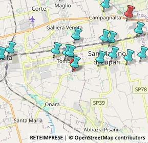 Mappa Via Risorgimento, 35019 Tombolo PD, Italia (2.54)