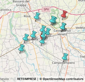 Mappa Via Risorgimento, 35019 Tombolo PD, Italia (5.97786)