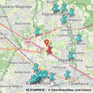 Mappa Solbiate Olona, 21058 Solbiate Olona VA, Italia (2.999)