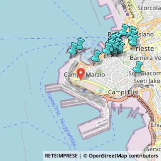 Mappa Piazza Carlo Alberto, 34123 Trieste TS, Italia (1.1285)