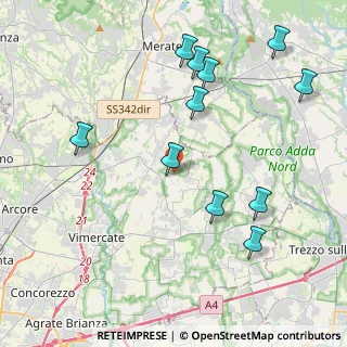 Mappa Strada dei Borini di Sotto, 20886 Aicurzio MB, Italia (4.54909)