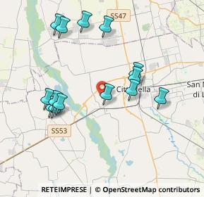 Mappa Via Decumana, 35014 Fontaniva PD, Italia (3.82429)