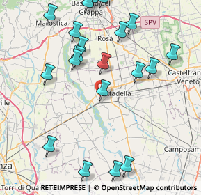 Mappa Via Decumana, 35014 Fontaniva PD, Italia (9.575)