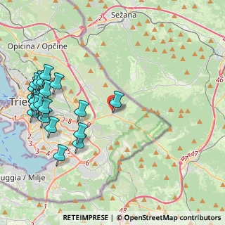 Mappa Basovizza, 34149 Basovizza TS, Italia (5.165)