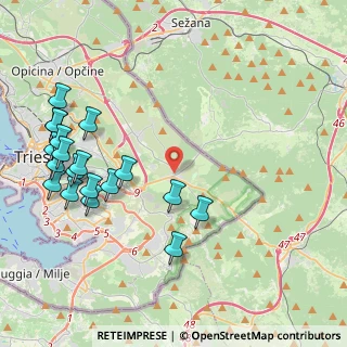 Mappa Basovizza, 34149 Basovizza TS, Italia (4.98316)