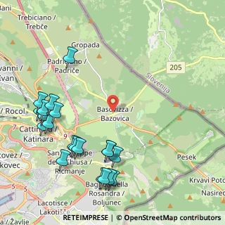 Mappa Basovizza, 34149 Basovizza TS, Italia (2.597)