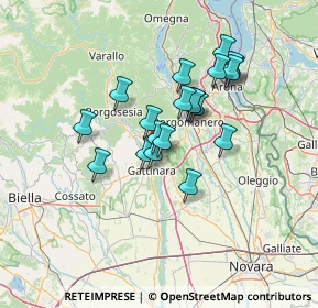 Mappa Via dei Martiri, 28078 Romagnano Sesia NO, Italia (10.7265)