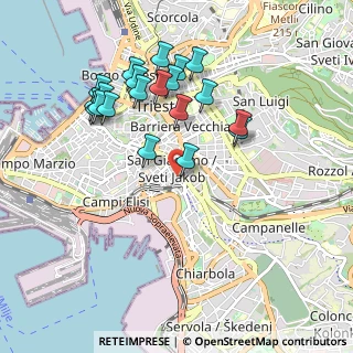Mappa Via dell'Istria, 34132 Trieste TS, Italia (0.9555)