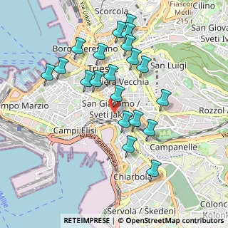 Mappa Via dell'Istria, 34132 Trieste TS, Italia (0.921)