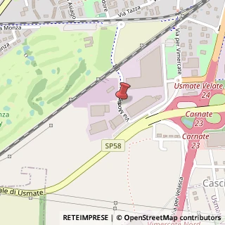 Mappa Via Modigliani, 9, 20050 Usmate Velate, Monza e Brianza (Lombardia)