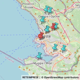 Mappa Via Combi Carlo, 34123 Trieste TS, Italia (3.54909)