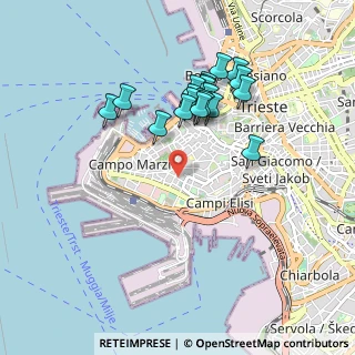 Mappa Via Combi Carlo, 34123 Trieste TS, Italia (0.8395)