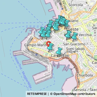 Mappa Via Combi Carlo, 34123 Trieste TS, Italia (0.8075)