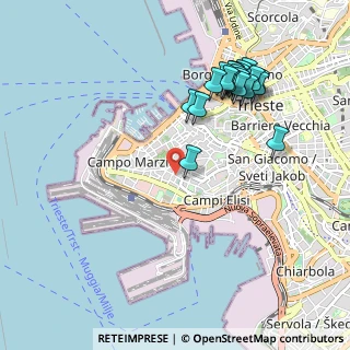 Mappa Via Combi Carlo, 34123 Trieste TS, Italia (1.059)