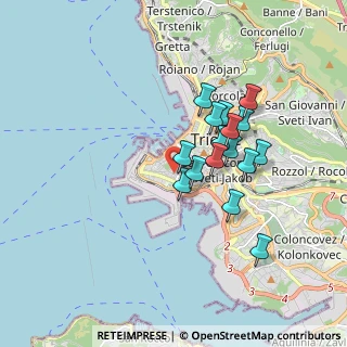 Mappa Via Combi Carlo, 34123 Trieste TS, Italia (1.4325)