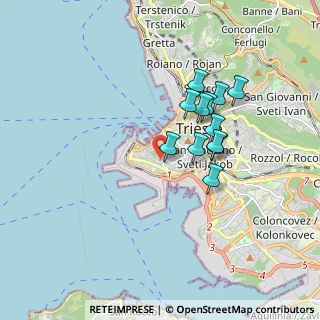Mappa Via Combi Carlo, 34123 Trieste TS, Italia (1.41083)