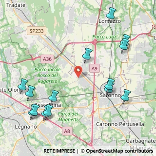 Mappa Via Fagnanella, 21040 Gerenzano VA, Italia (5.38)