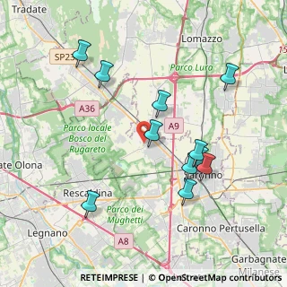 Mappa Via Fagnanella, 21040 Gerenzano VA, Italia (3.85091)