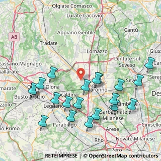 Mappa Via Fagnanella, 21040 Gerenzano VA, Italia (9.0995)