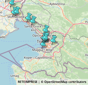 Mappa 34138 Trieste TS, Italia (14.98333)