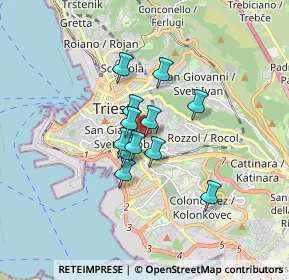 Mappa Via Limitanea, 34138 Trieste TS, Italia (1.07833)