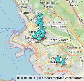 Mappa Via Limitanea, 34138 Trieste TS, Italia (1.21182)