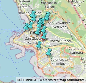 Mappa Via Limitanea, 34138 Trieste TS, Italia (1.32667)