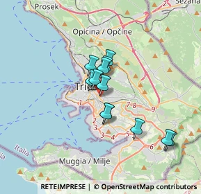 Mappa Via Limitanea, 34138 Trieste TS, Italia (2.5)