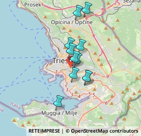 Mappa 34138 Trieste TS, Italia (2.51545)