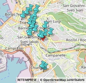 Mappa Via Limitanea, 34138 Trieste TS, Italia (0.829)