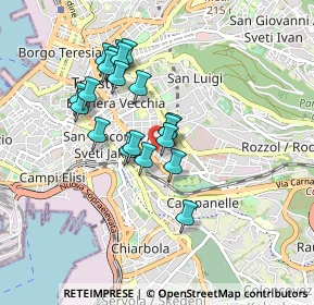 Mappa Via Limitanea, 34138 Trieste TS, Italia (0.749)