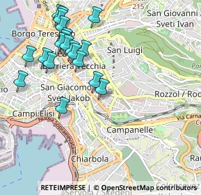 Mappa Via Limitanea, 34138 Trieste TS, Italia (1.0955)