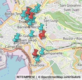 Mappa Via Limitanea, 34138 Trieste TS, Italia (0.9875)