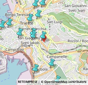 Mappa Via Limitanea, 34138 Trieste TS, Italia (1.22)