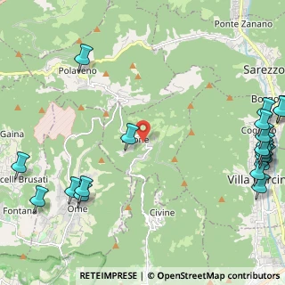 Mappa Via del Dosseno, 25060 Brione BS, Italia (3.3715)