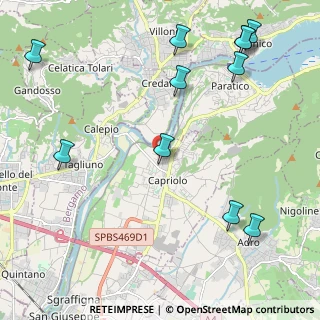 Mappa Via Giuseppe Verdi, 25031 Capriolo BS, Italia (2.81455)