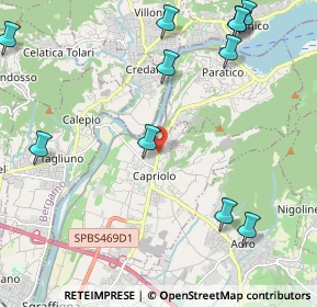 Mappa Capriolo - Trattoria Sole, 25031 Capriolo BS, Italia (2.77545)