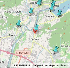 Mappa Capriolo - Trattoria Sole, 25031 Capriolo BS, Italia (2.83636)