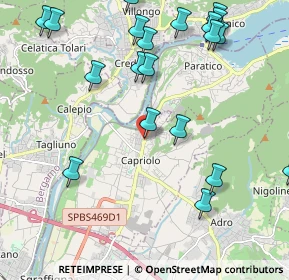 Mappa Capriolo - Trattoria Sole, 25031 Capriolo BS, Italia (2.556)