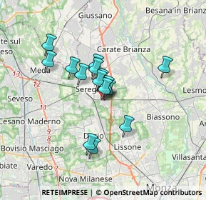 Mappa Via Francesco Cilea, 20831 Seregno MB, Italia (2.50333)