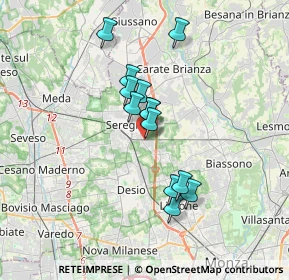 Mappa Via Francesco Cilea, 20831 Seregno MB, Italia (2.73615)
