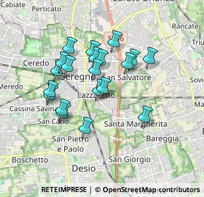 Mappa Via Francesco Cilea, 20831 Seregno MB, Italia (1.5085)