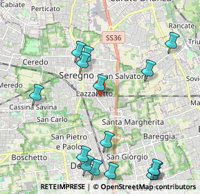 Mappa Via Francesco Cilea, 20831 Seregno MB, Italia (2.54867)